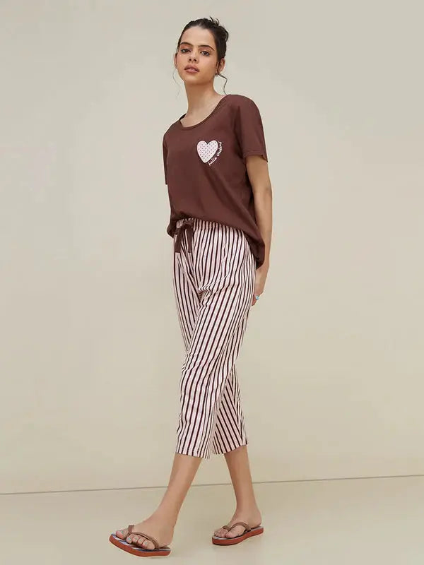 Hello Weekend Printed Night Suit VELMO