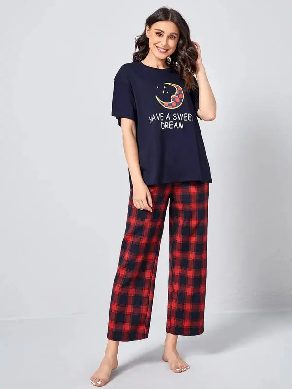 Have A Sweet Dreams Printed Night Suit VELMO