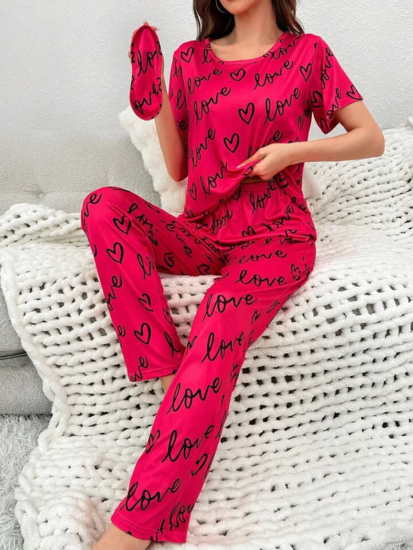 Atishi Love Heart Printed Night Suit VELMO