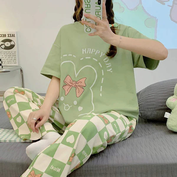 Happy Day Printed Night Suit VELMO