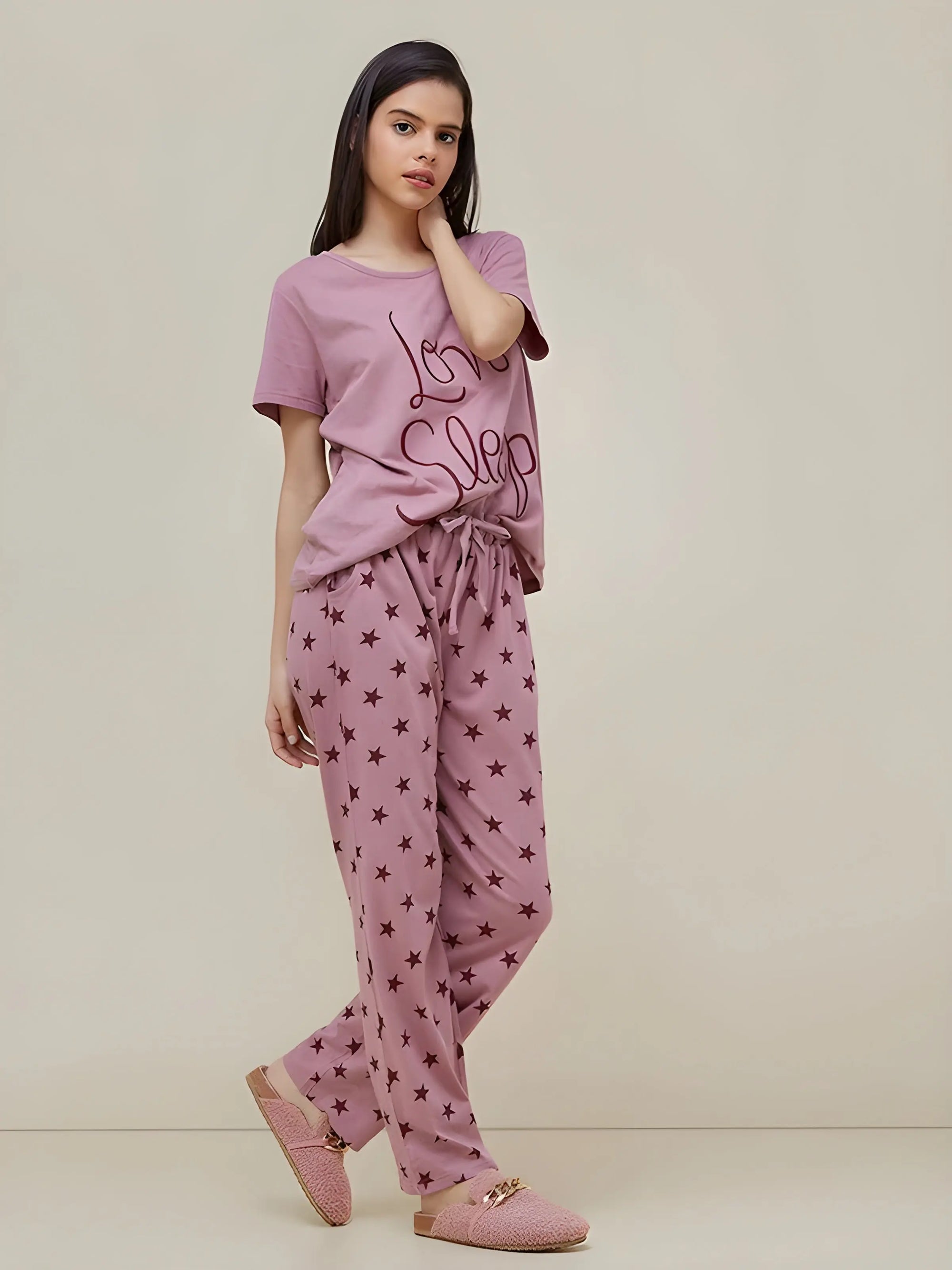 Love Sleep Printed Night Suit VELMO