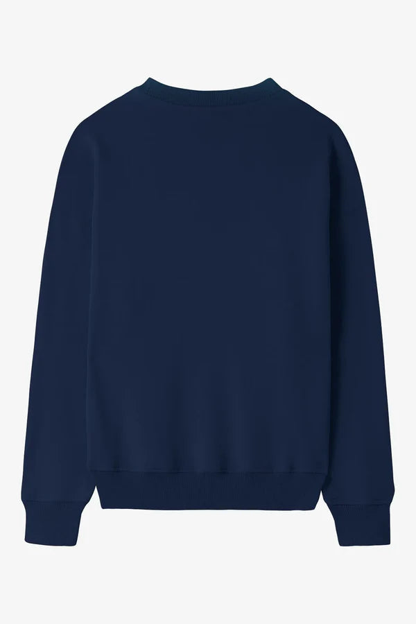 Navy Blue Basic Sweet Shirt VELMO