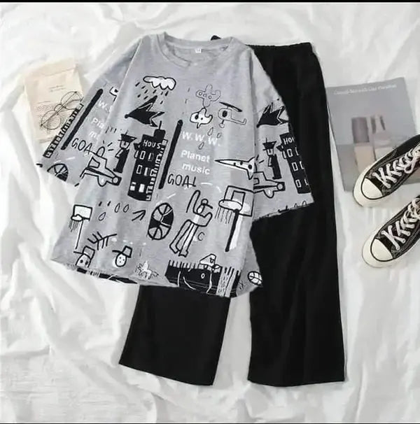 Grey Planet Night Suit VELMO