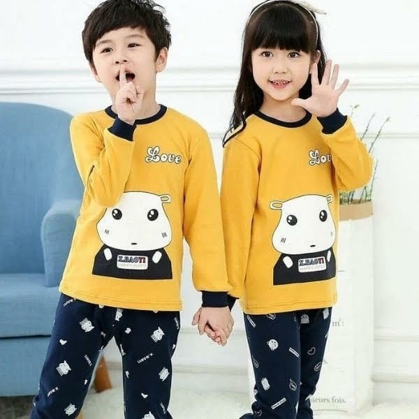 Yellow Love Printed Kids Wear VELMO