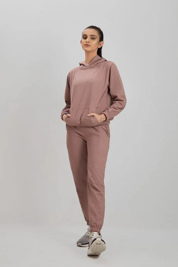 T-Pink Tracksuit With Warm Hoodie & Pant