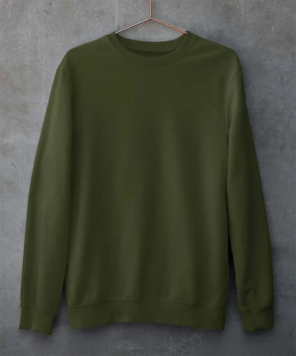 Olive Green Basic Sweet Shirt VELMO