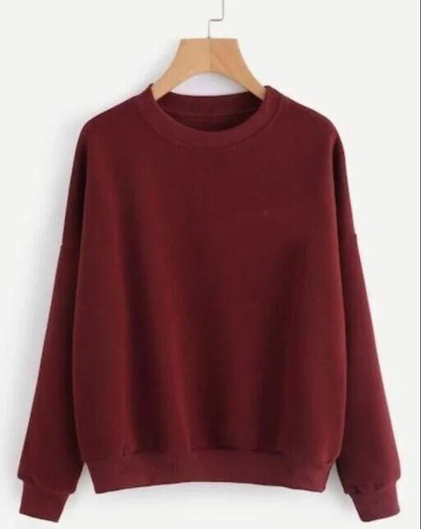 Maroon Basic Sweet Shirt